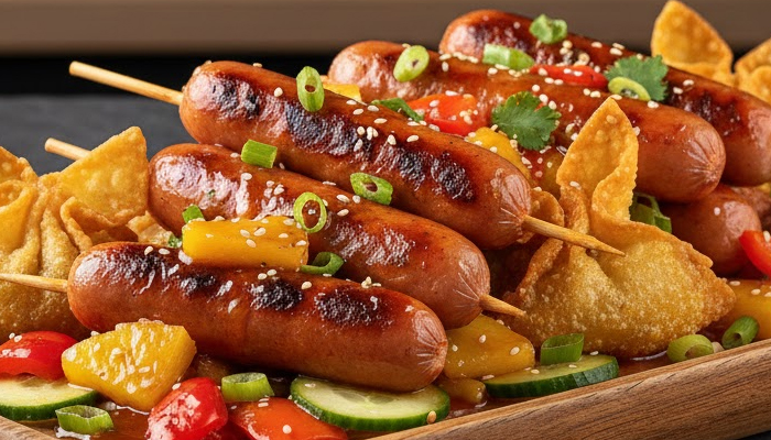 Sosis pangsit asam manis