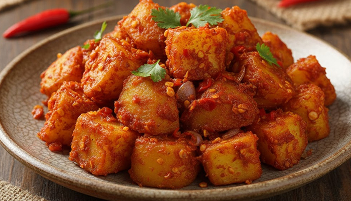 Kentang balado cabe ngeprang.