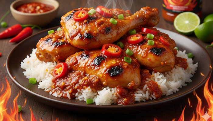Ayam pedas super nampol