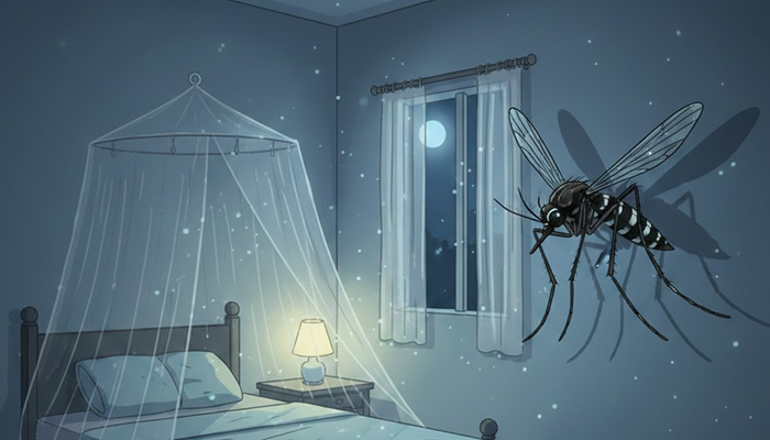 Nyamuk di Kamar Rumah