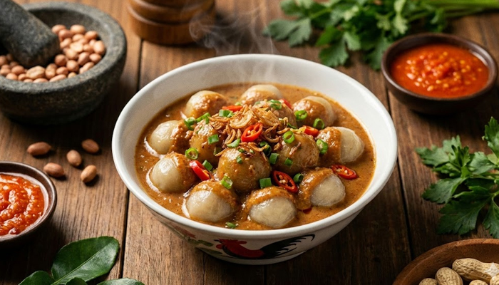 cilok kuah kacang