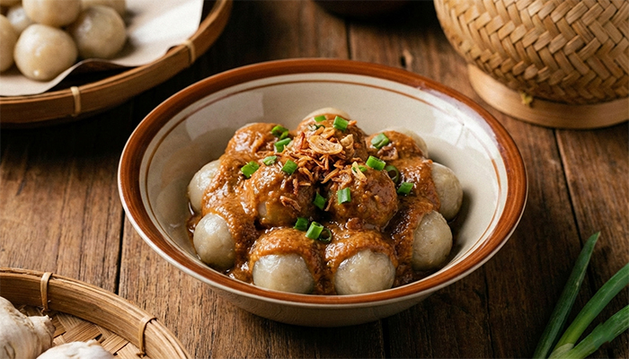 cilok saus kacang