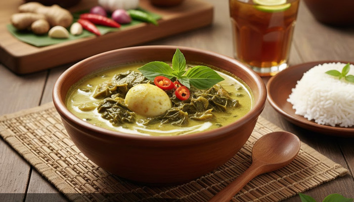 gulai daun singkong