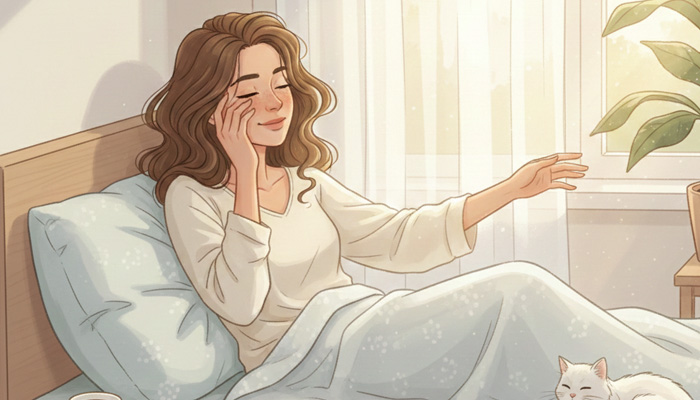 Wanita bangun tidur