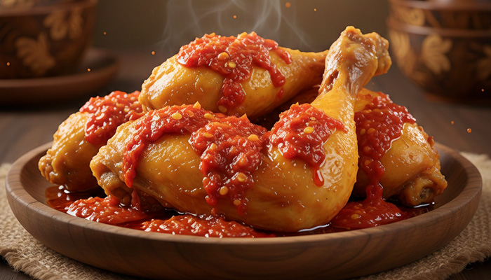 Ayam Sambal Merah Gurih