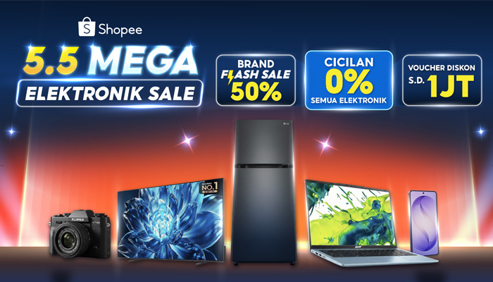 Shopee 5.5 Mega Elektronik Sale