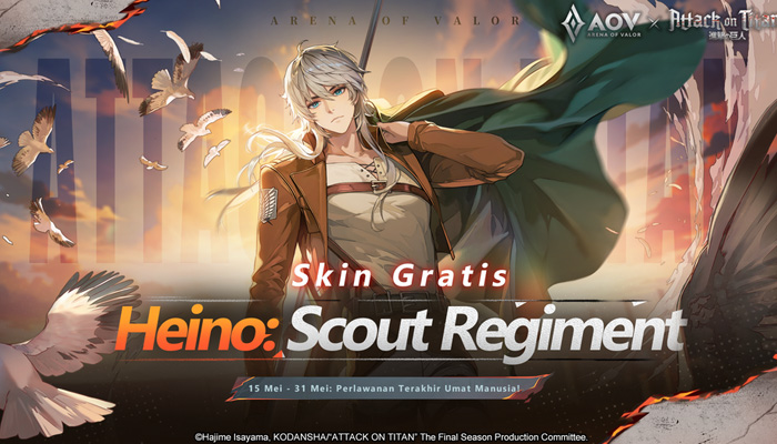 Kolaborasi Arena of Valor x Attack on Titan