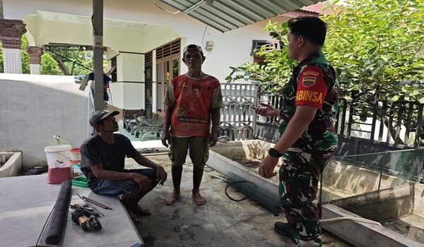 Jaga Keamanan Lingkungan, Babinsa Ujung Labuan Ajak Petugas Keamanan Waspadai Narkoba