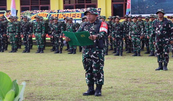Bangun Jalan dan Infrastruktur Desa, TMMD ke-130 Kodim 0206/Dairi Resmi Bergulir