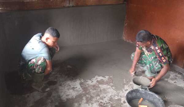 30 Tahun Berjuang Membesarkan Anak, Rumah Temsi Berutu Kini Dibenahi Satgas TMMD ke-130