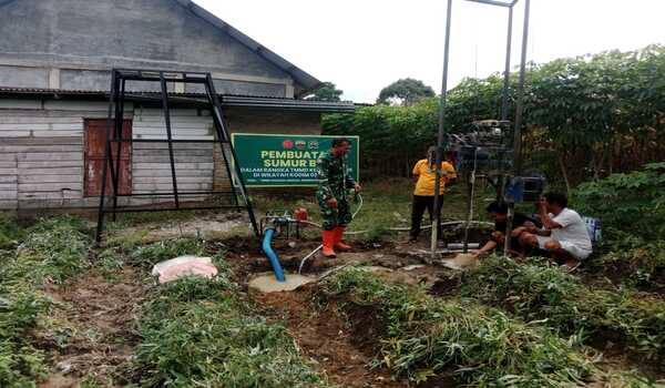 Wujud Kepedulian TNI, Satgas TMMD ke-130 Bangun Fasilitas Air Bersih untuk Gereja GPDI Sion