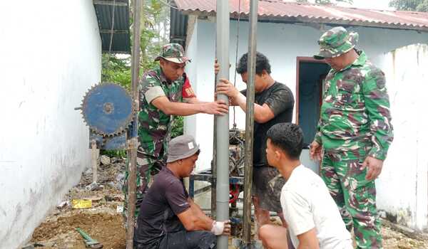 Sumur Bor Satgas TMMD ke-130 Kodim 0206/Dairi Rampung 100 Persen