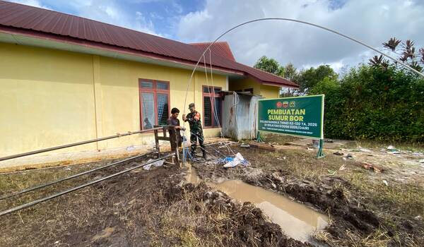 Pengabdian Tanpa Batas, Satgas TMMD ke-130 Bangun Sumur Bor untuk Warga