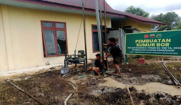 Demi Air Bersih untuk Warga, Satgas TMMD Ke-130 Kodim 0206/Dairi Terus Menembus Kedalaman Tanah