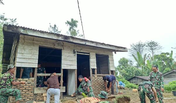 TMMD ke-130 Kodim 0206/Dairi, Wujud Kepedulian TNI melalui Rehabilitasi Rumah Warga Sibongkaras
