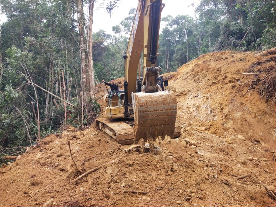 Pembukaan Jalan Menuju Desa Sibongkaras Capai 760 Meter, Satgas TMMD Terus Genjot Pengerjaan